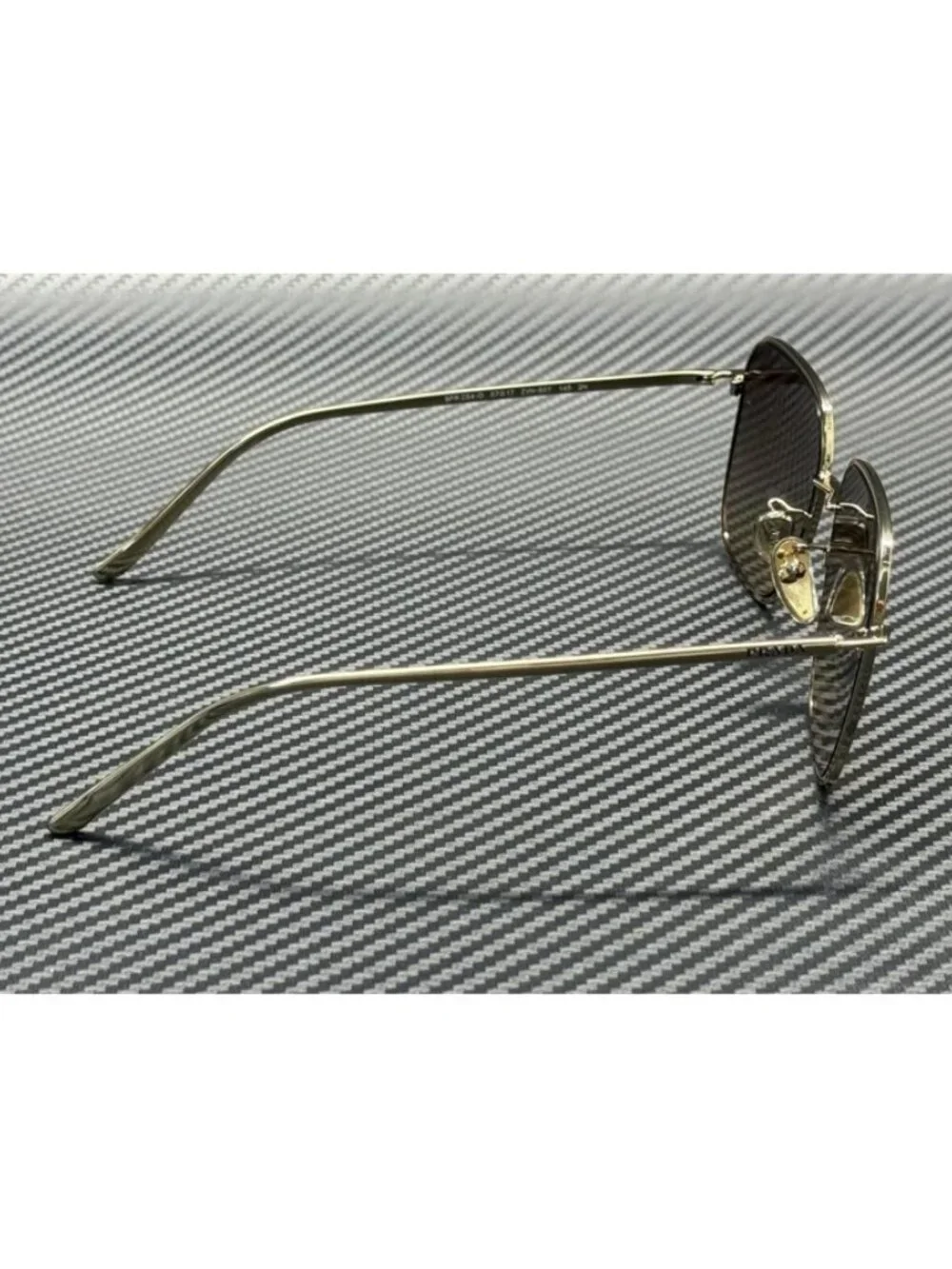 New PRADA Women Pale Gold Sunglasses 57-17-145